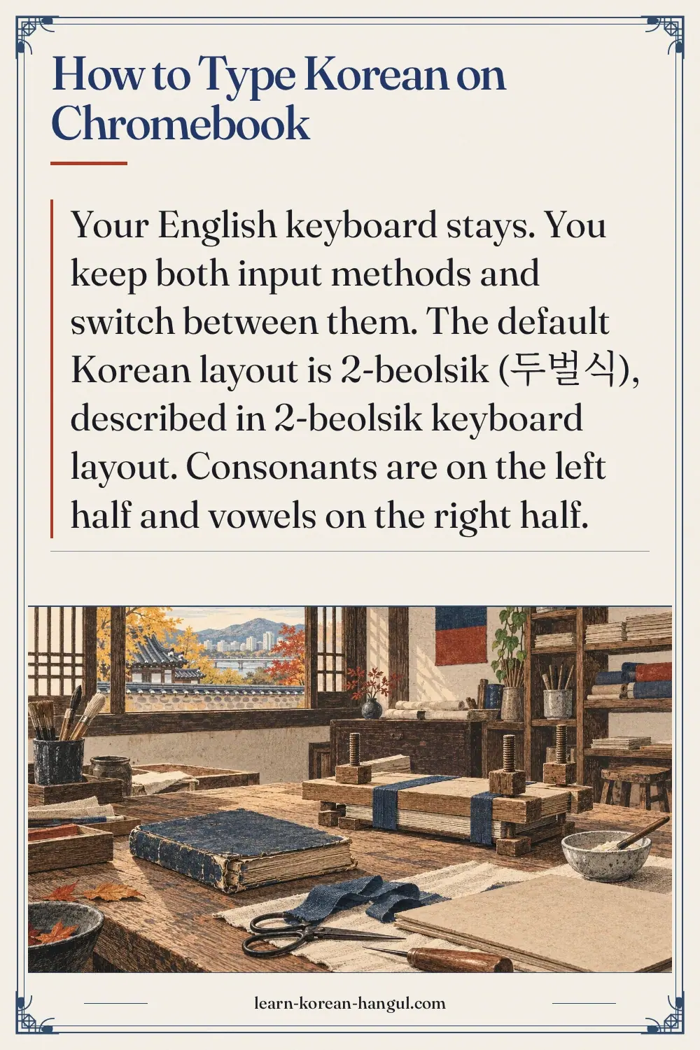 How to Type Korean on Chromebook