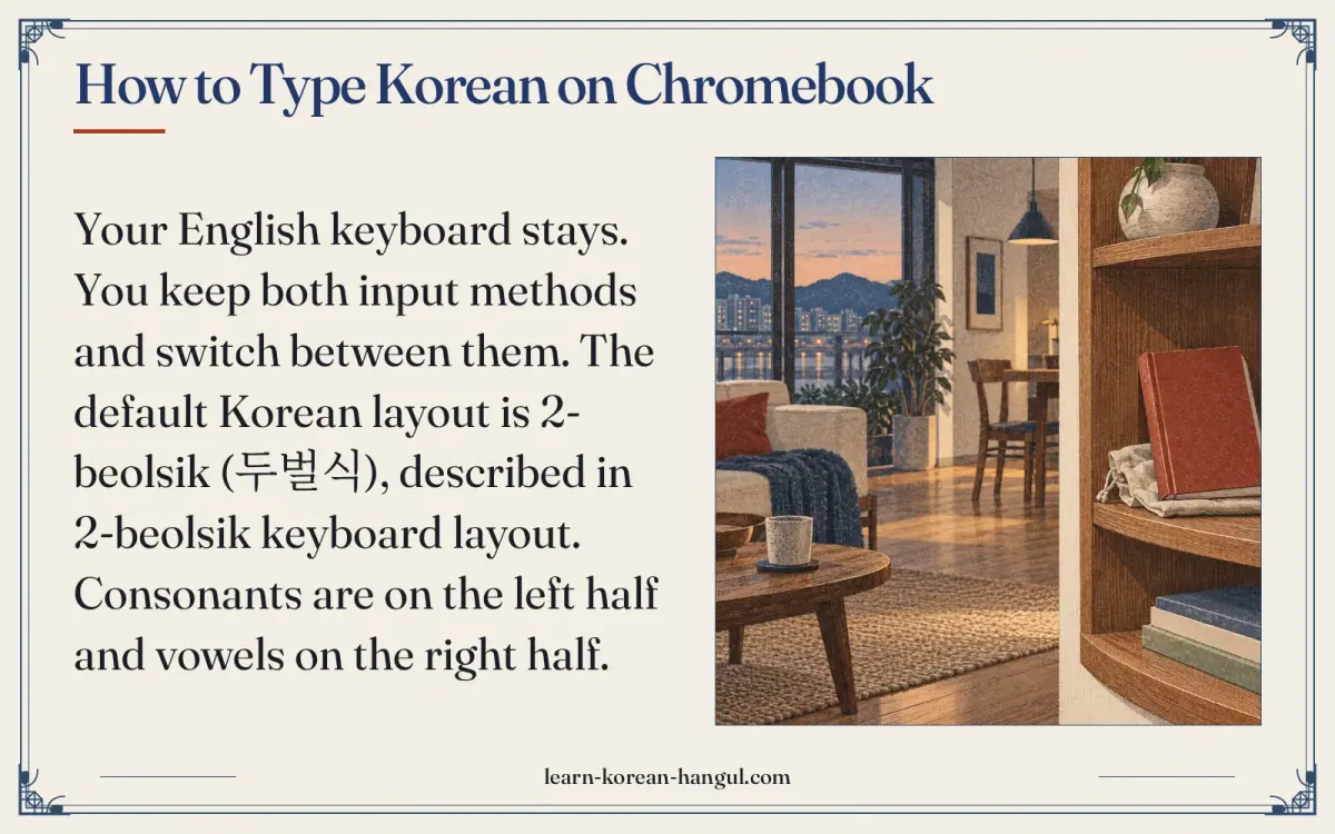 How to Type Korean on Chromebook