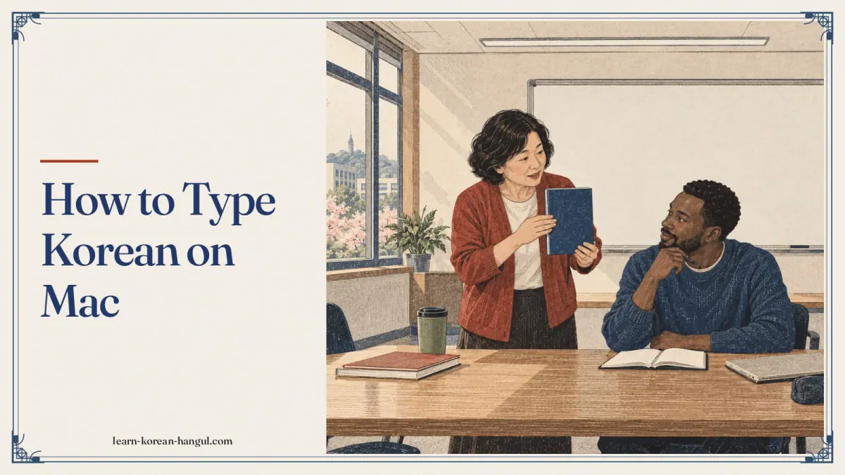 How to Type Korean on Mac