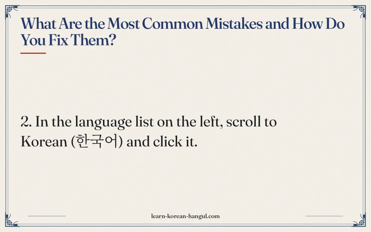 What are the most common mistakes and how do you fix them?