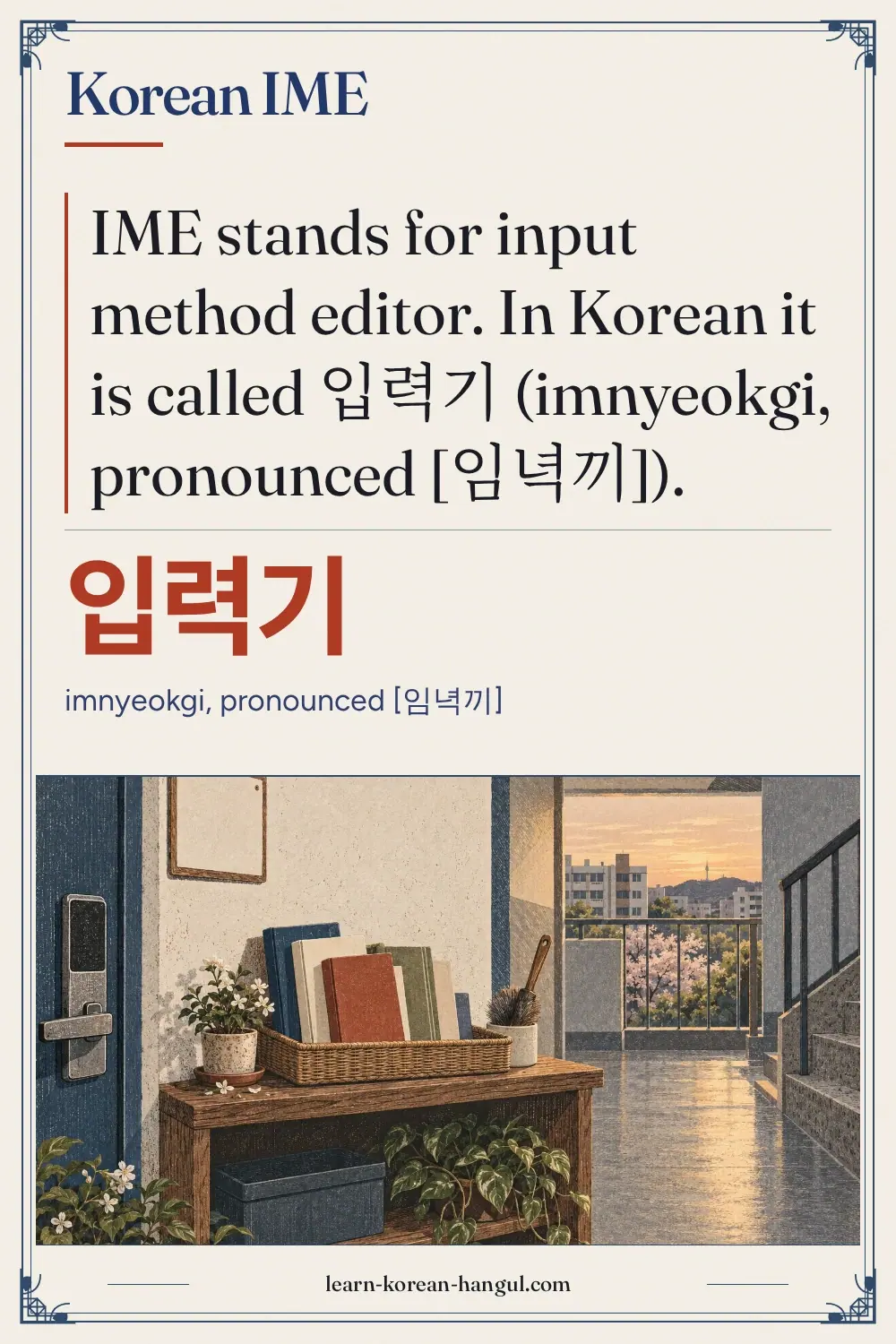 입력기 · imnyeokgi, pronounced [임녁끼] · Korean IME
